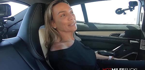  44 Year Old Milf Karla Fucked In A Car Then Gets A Threeway Fucking And Squirts